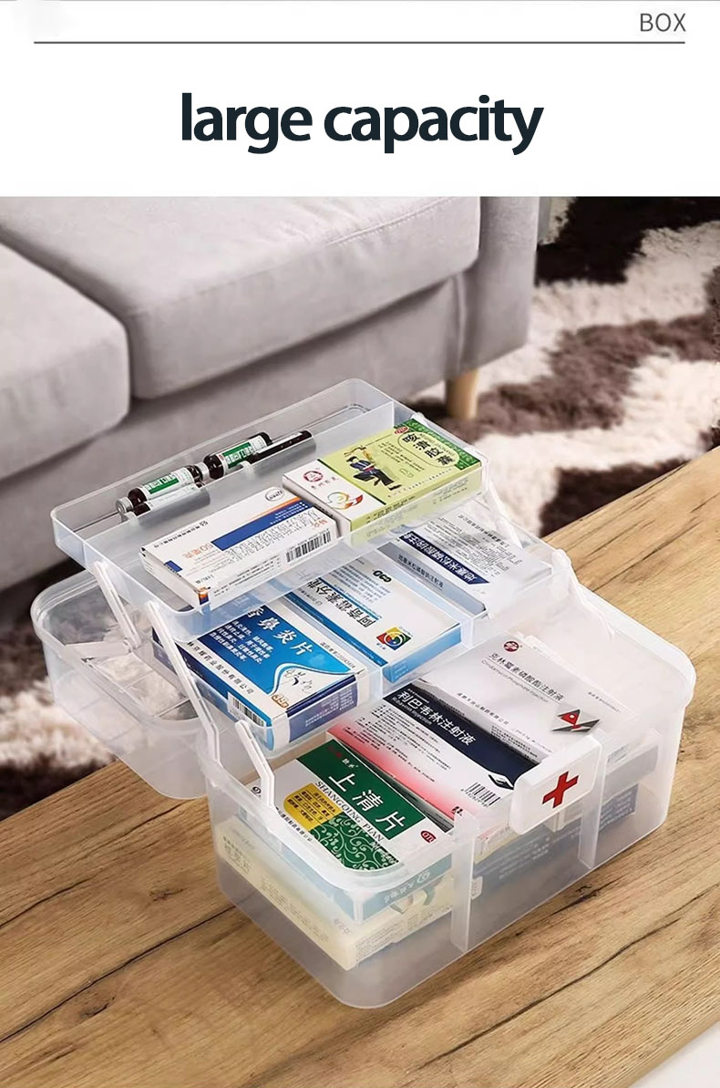 【SG】Multi-Layer First Aid Box Foldable Medicine Storage Box Family ...