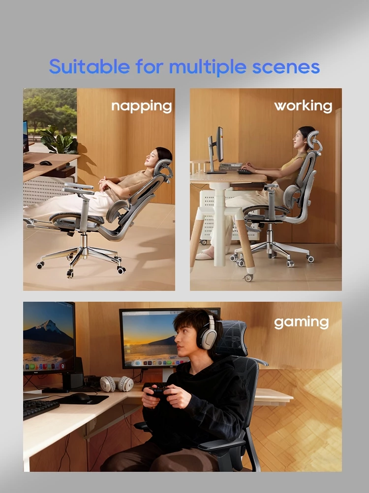 LEANON Ergonomic Office Chair Computer Chair 9D Adjustable Headrest ...