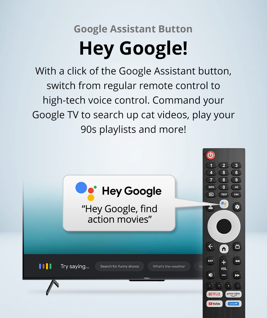 PRISM+ Google TV Remote Control | Shopee Singapore