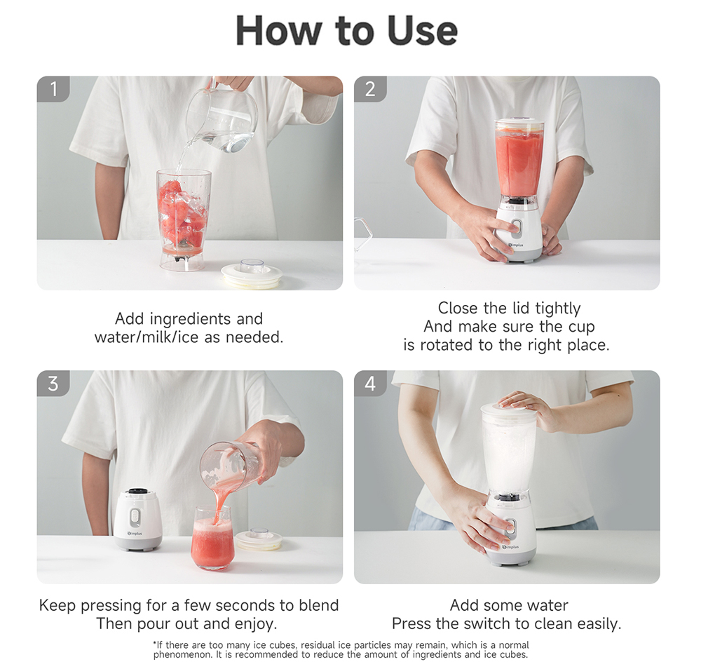 Simplus Multi-functional Blender | 600mL Capacity | 4 304 Stainless ...