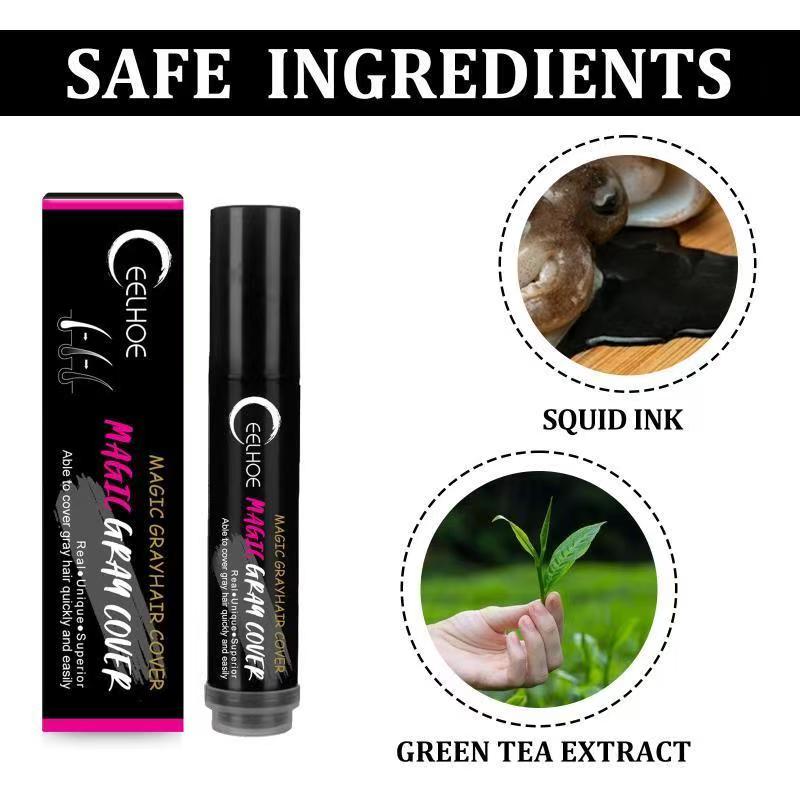 One-Time Hair dye Instant Gray Root Coverage Hair Color Modify Cream ...