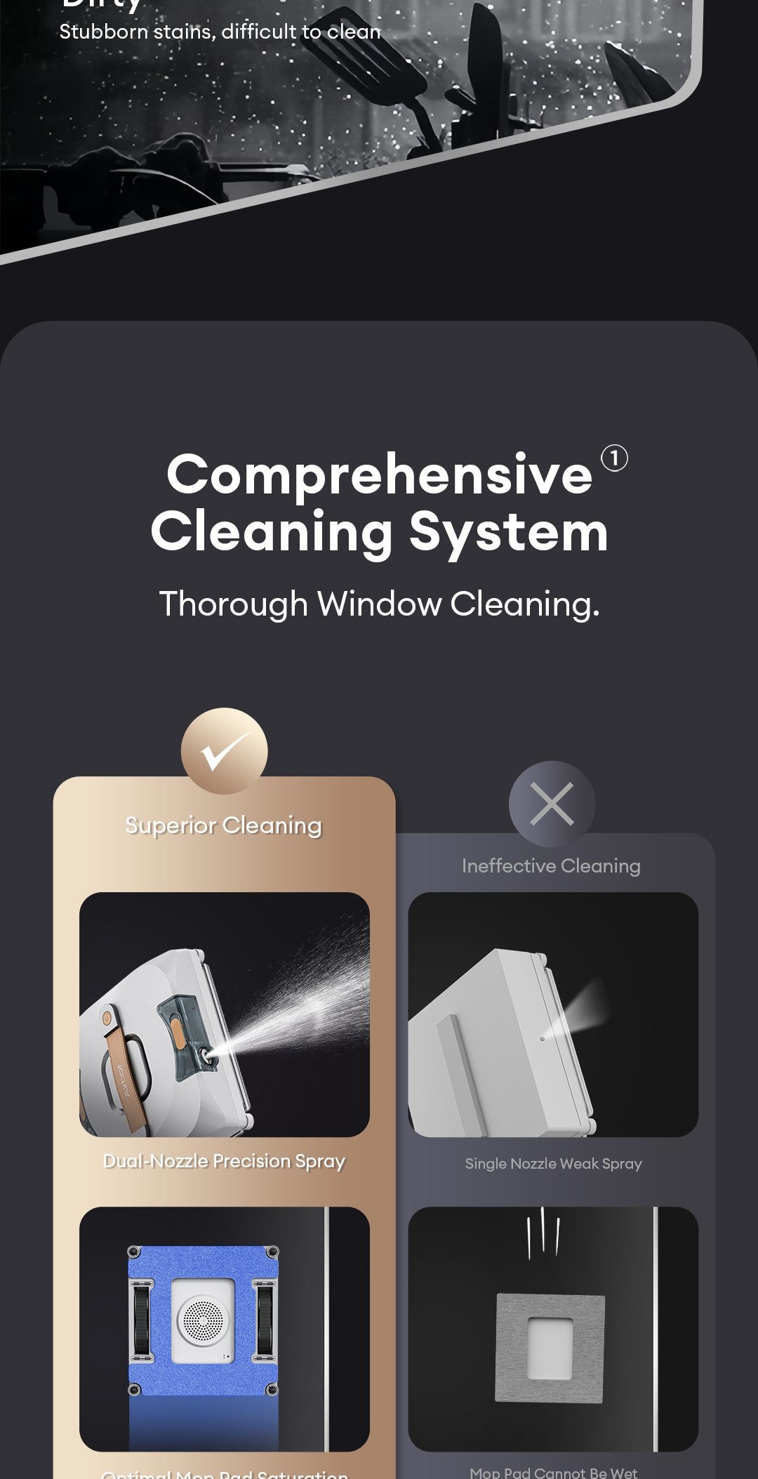 Airbot W3 | Automatic Window Robot Cleaner 11,000Pa Suction Power Anti ...