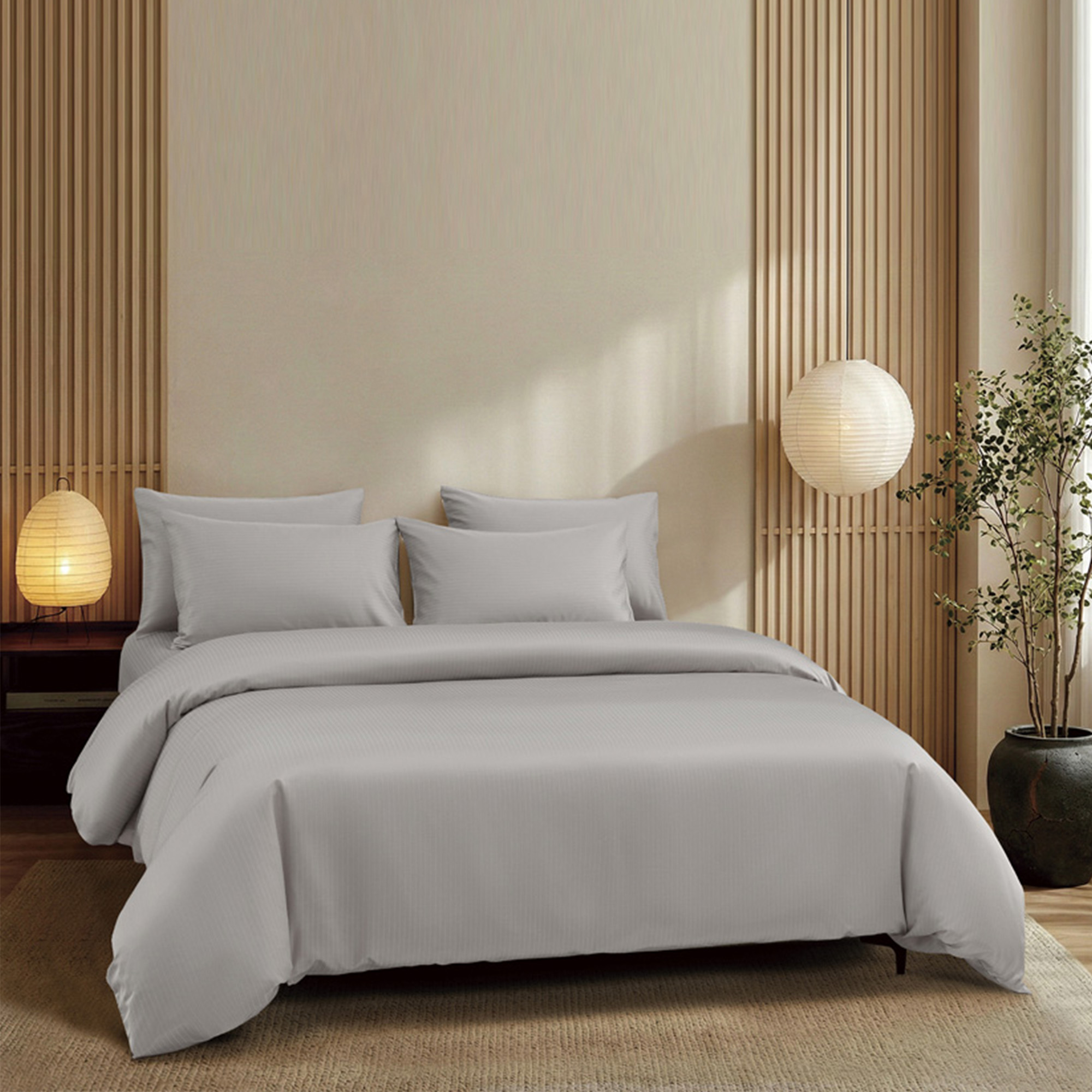 (New Arrival) Epitex Melange 1600TC Tencel Blend Dobby Fitted Sheet Set ...