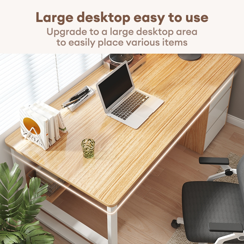 SNB 140cm Home Office Table Study Writing Table Computer Desk Room Desk ...