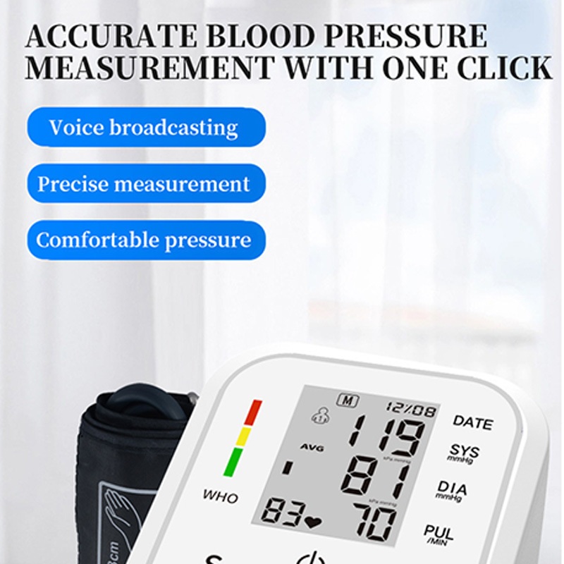 Blood Pressure Monitor Upper Arm Blood Pressure Monitoring Machine ...