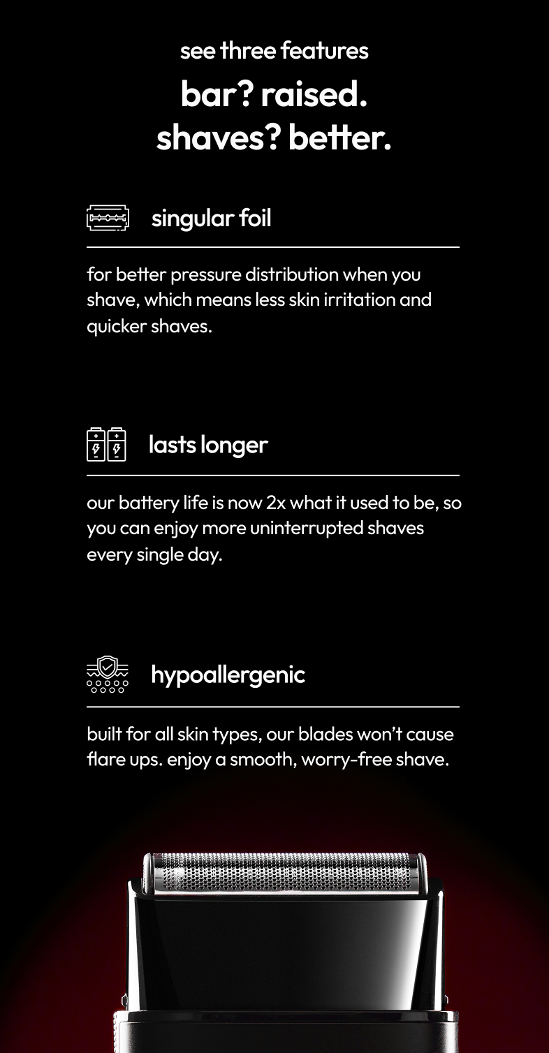 Stryv PowerShave 2.0 | Foil Electric Shaver for Men | Hypoallergenic ...