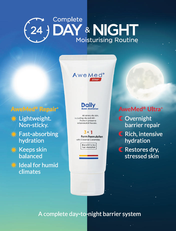 AweMed® Repair+ Daily Moisturiser 250ml [NEW Look with extra 50ml ...