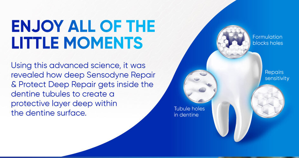 [6 Pack] SENSODYNE Toothpaste, Repair & Protect, Deep Repair, Lasting ...