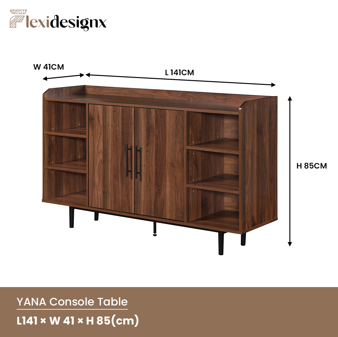 Walnut Side Board Soft Close / 2 Door Shoe Cabinet / Shoe Rack ...
