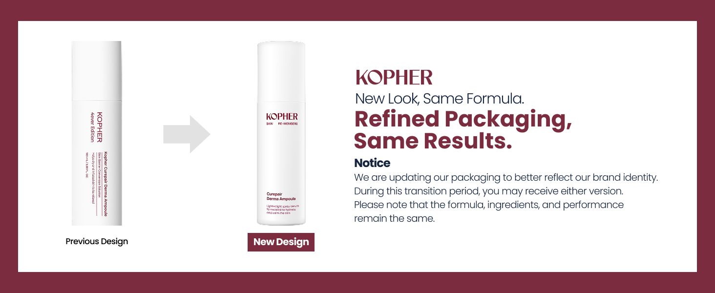 [KOPHER] Curepair Derma Ampoule Mist (100mL) - EGF Spray Serum, Redness ...