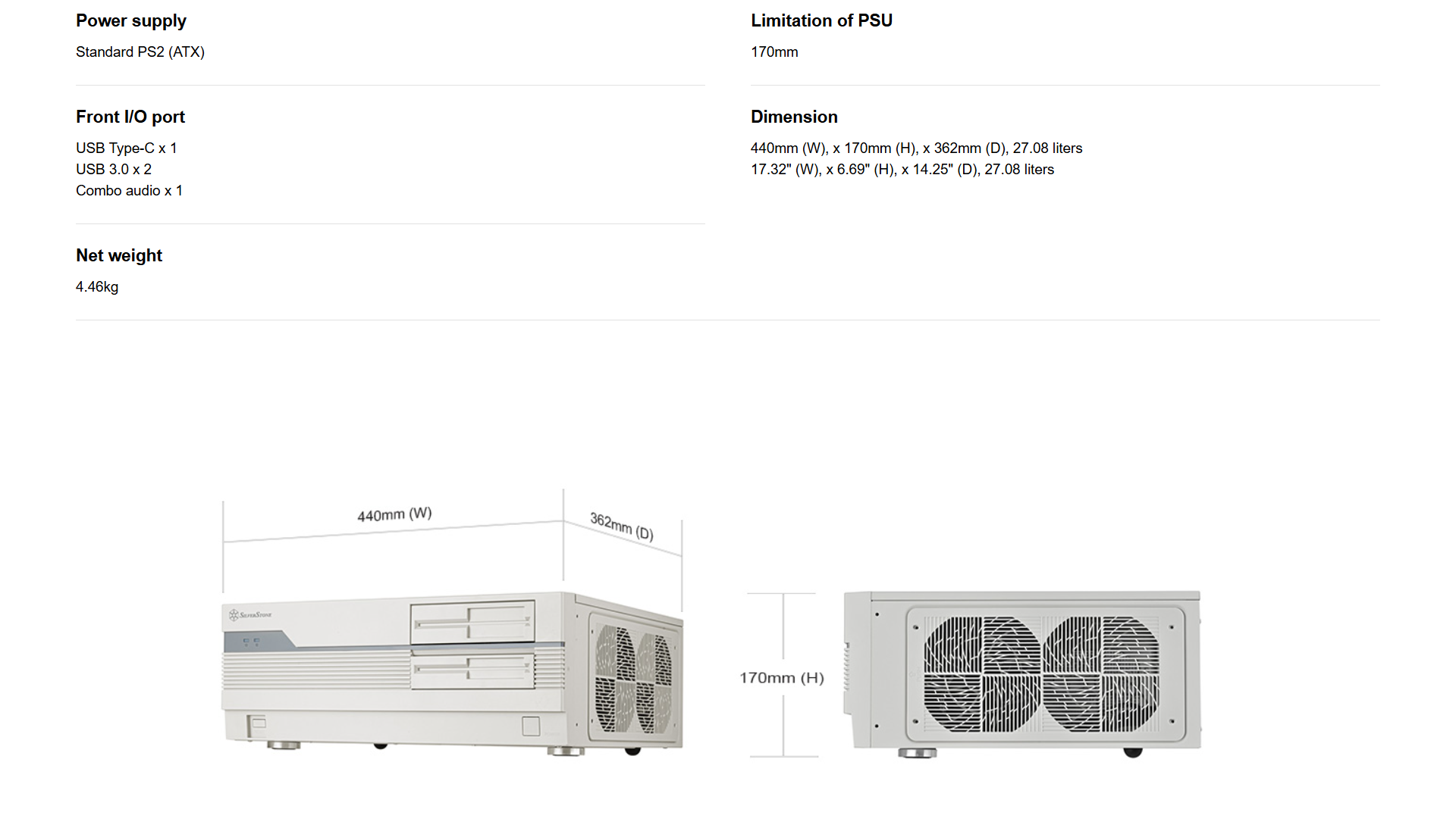 Silverstone FLP01 Retro-inspired HTPC Desktop Chassis SST-FLP01W ...