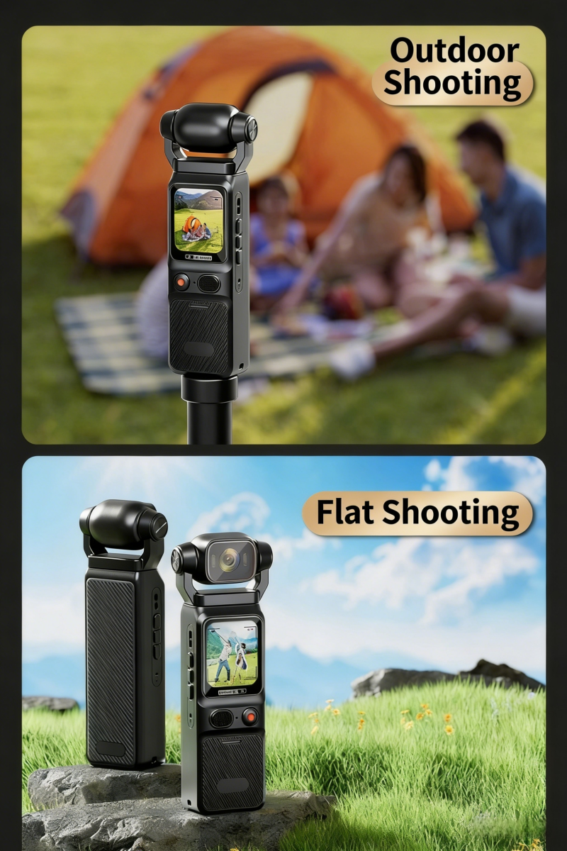 【SG Local Stock】4K Pocket Action Camera Touch Screen Portable Vlog Cam ...