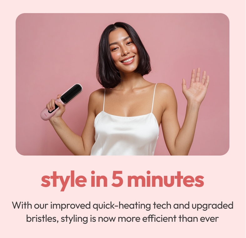 Stryv MiniStyler 2.0 | Cordless Hair Straightening Comb | 6 Heat ...