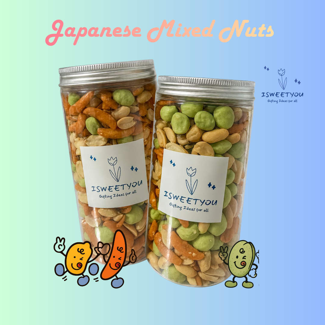I SWEET YOU X Japanese Mix Nuts, Peanuts, Kaki no Tane, Pistachios ...