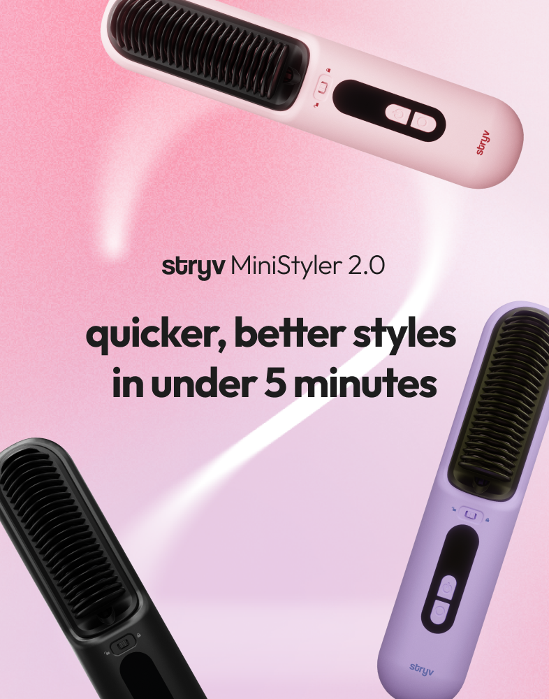Stryv MiniStyler 2.0 | Cordless Hair Straightening Comb | 6 Heat ...