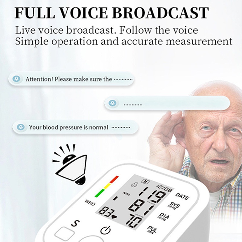 Blood Pressure Monitor Upper Arm Blood Pressure Monitoring Machine ...