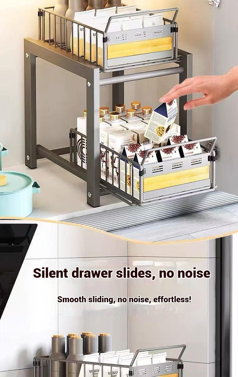 【Singapore Spot】Kitchen shelving sink storage seasoning rack dishware ...