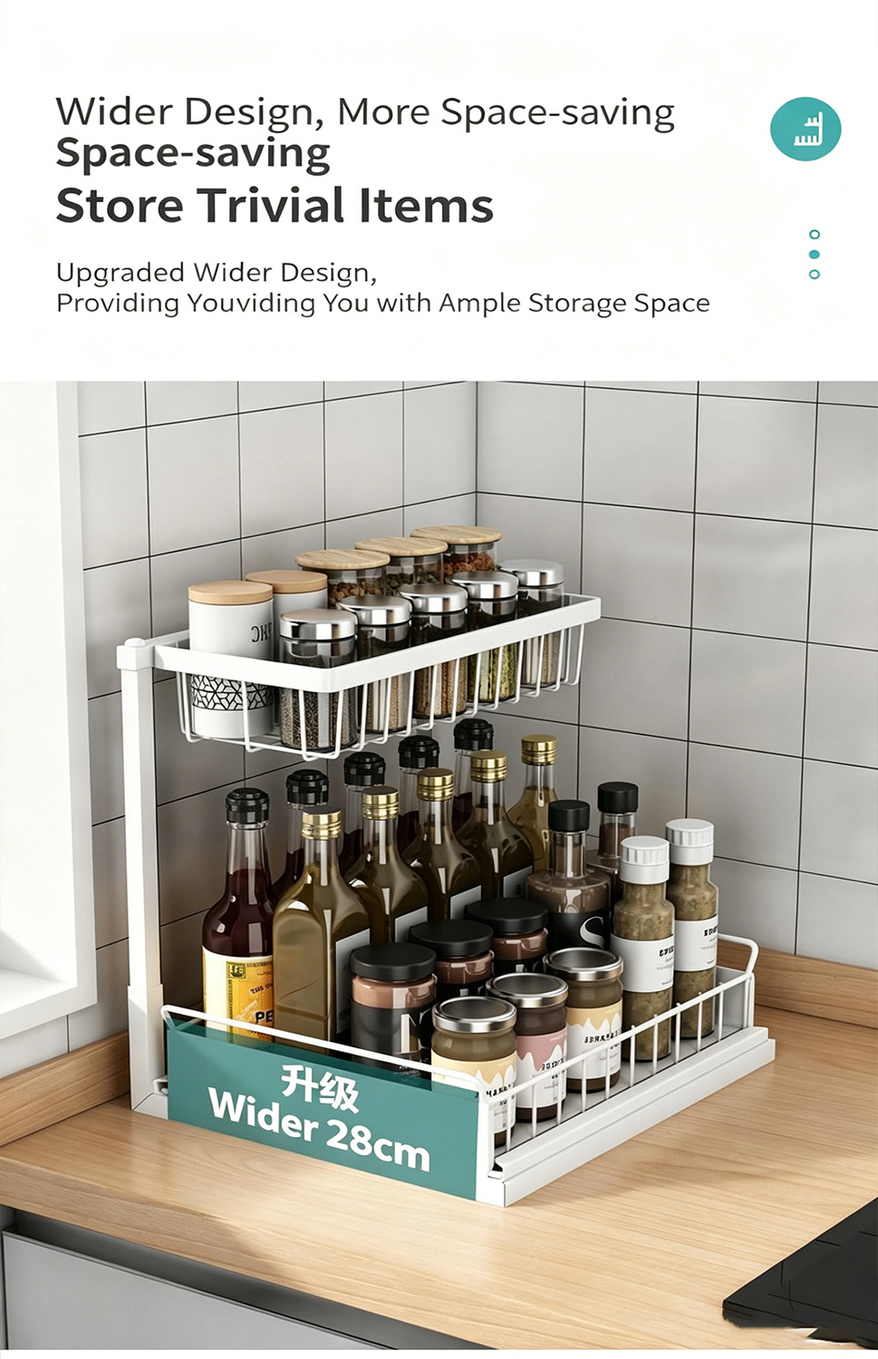 【Stock】Storage rack under sink kitchen storage rack sink storage rack ...