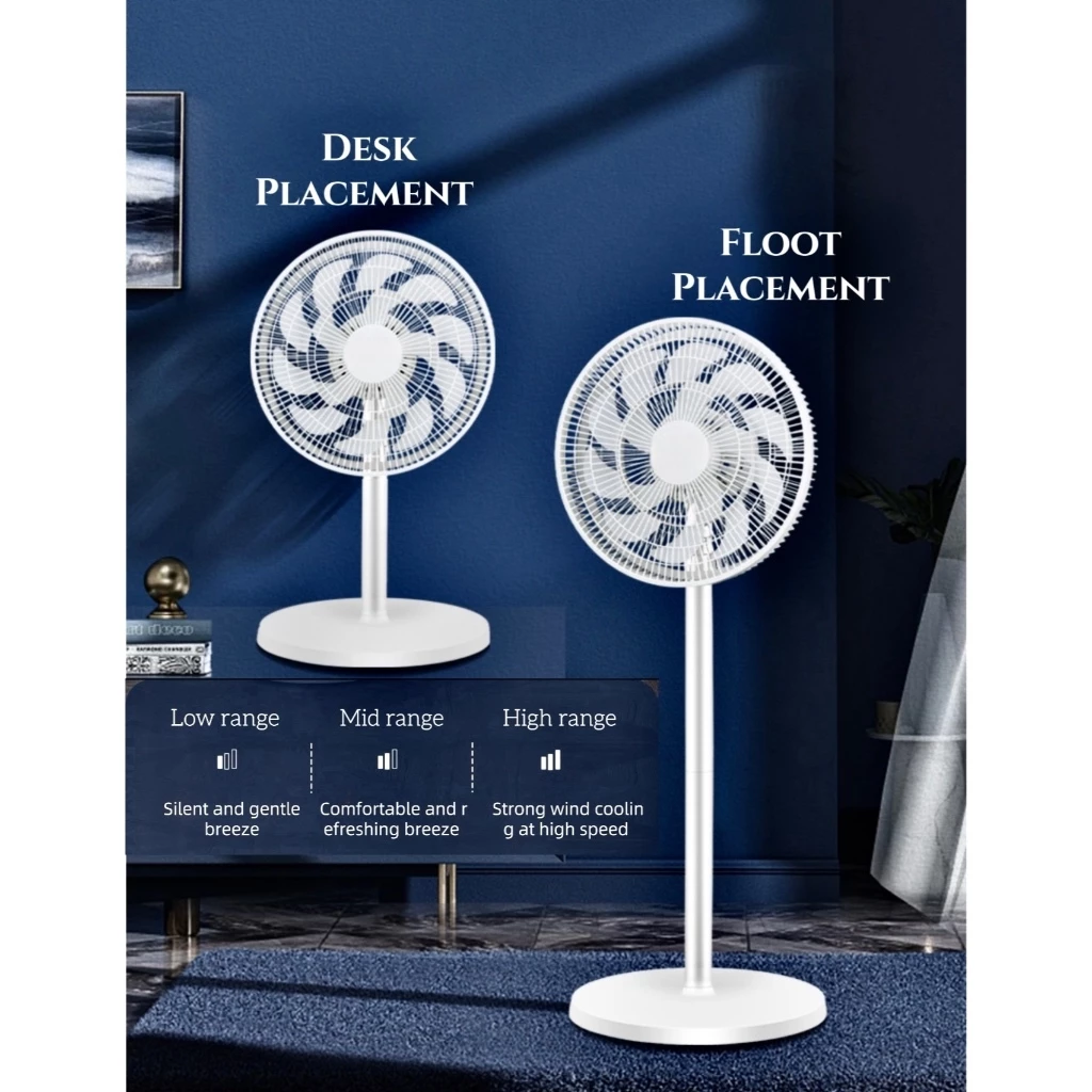 Premium 2IN1 Smart Adjustable Standing Floor Fan/Air Circulation Fan ...