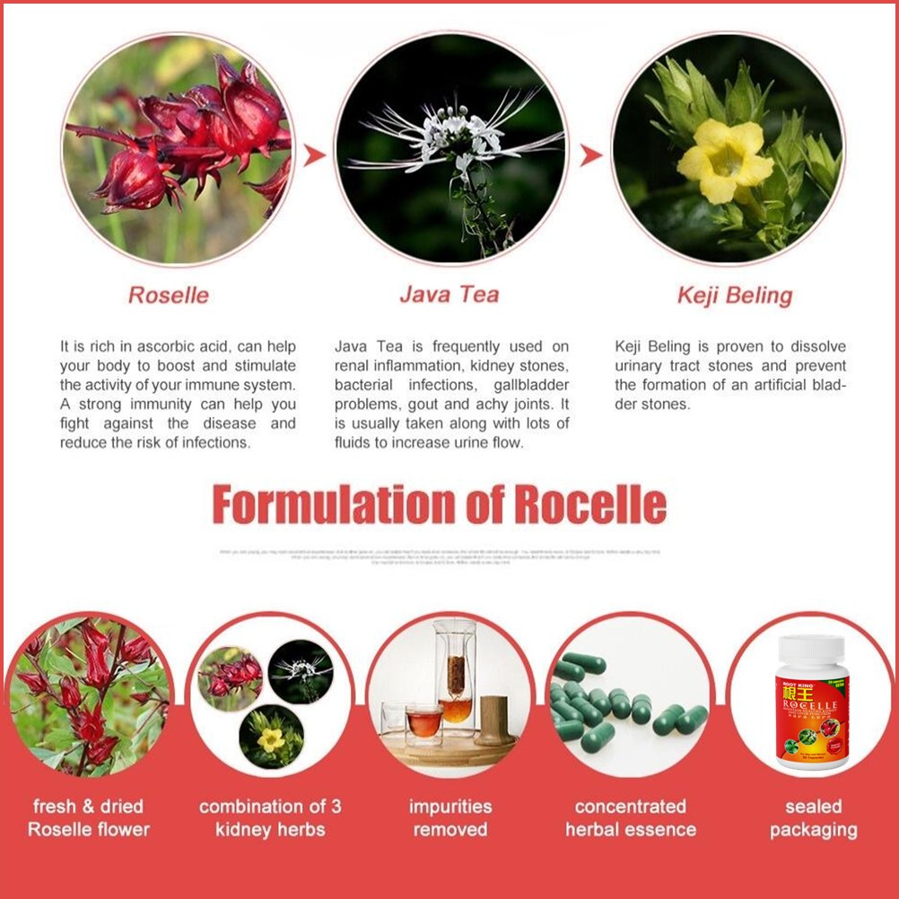 Root King Rocelle 根王洛神 Urinary Tract, Kidney Health, Hibiscus ...