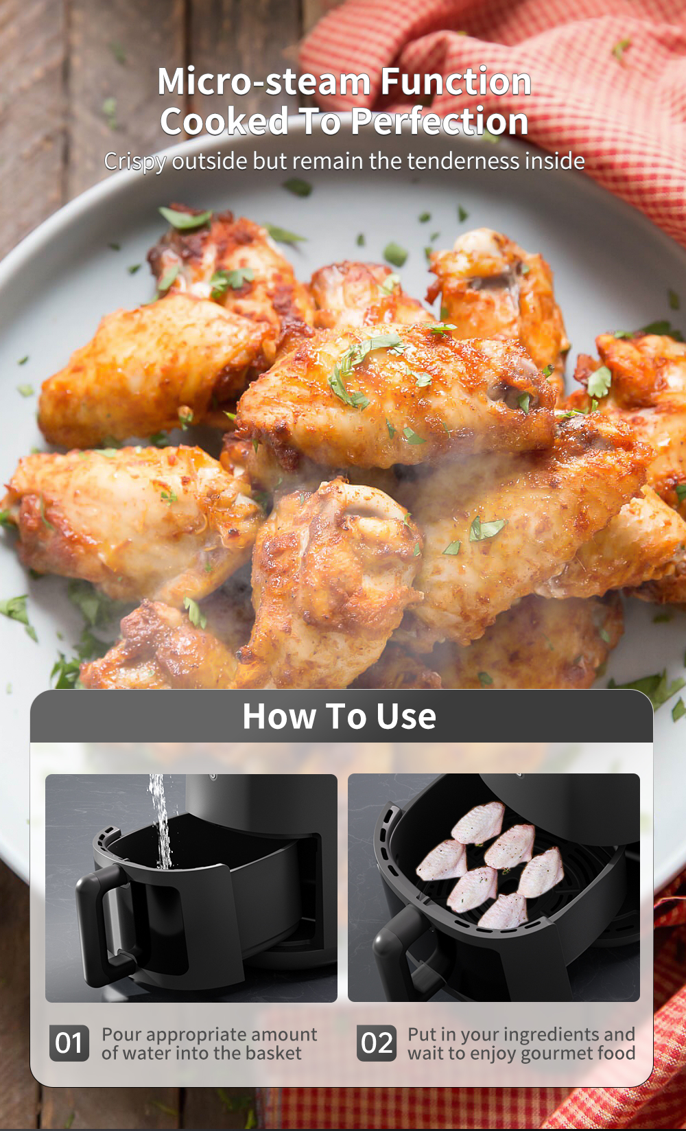 Simplus 13-in-1 Air Fryer | 5L | Fry, Grill, Bake...++ | Up to 90% Less ...