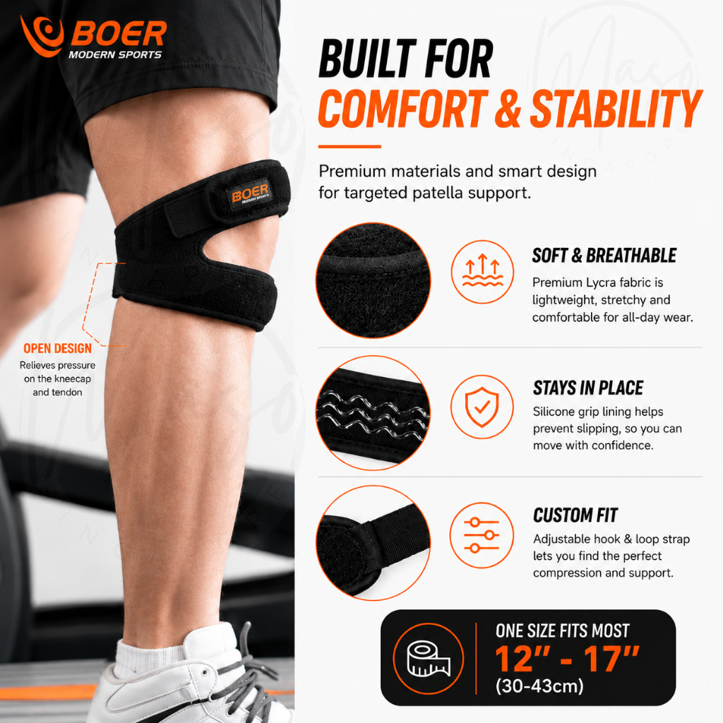 Patella Knee Support - Knee Guard for Running, Stabilizing Brace and ...