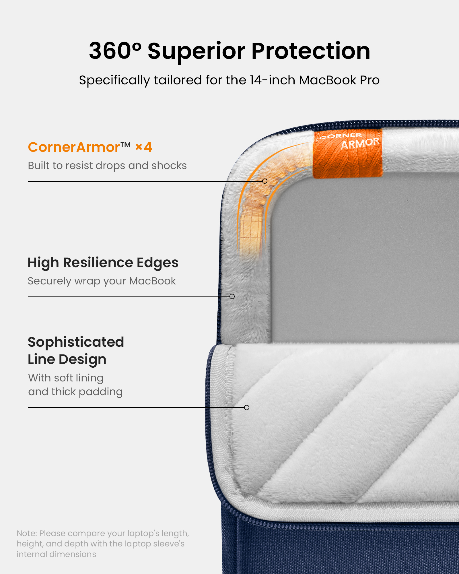 tomtoc Defender-A13 Laptop Sleeve | 14 inch | 16 inch | Shopee Singapore