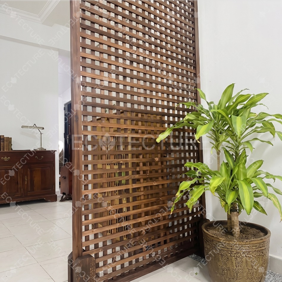 [SG THEJOYLAND] Square Trellis Plant Rack Wood Wooden Rack Garden ...