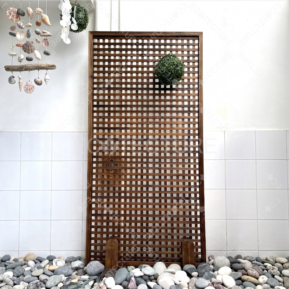 [SG THEJOYLAND] Square Trellis Plant Rack Wood Wooden Rack Garden ...