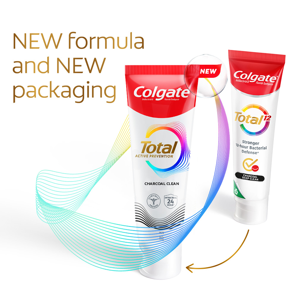 Colgate Total Charcoal Clean Toothpaste 60g Travel Sample Trial ...