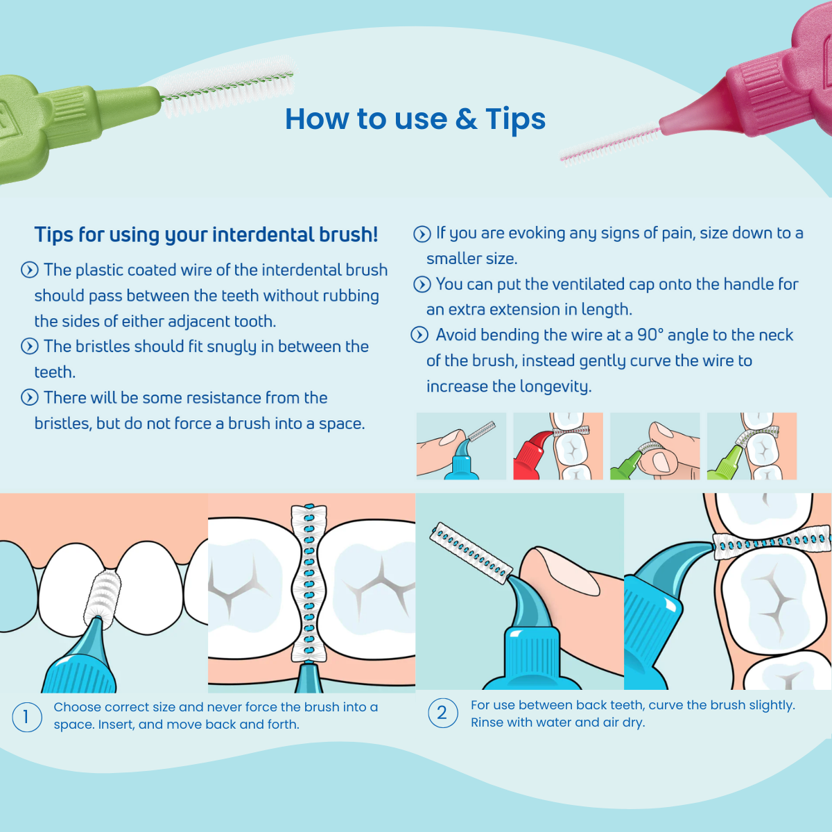 TePe Interdental Brush, Original Soft, For cleaning in between teeth ...