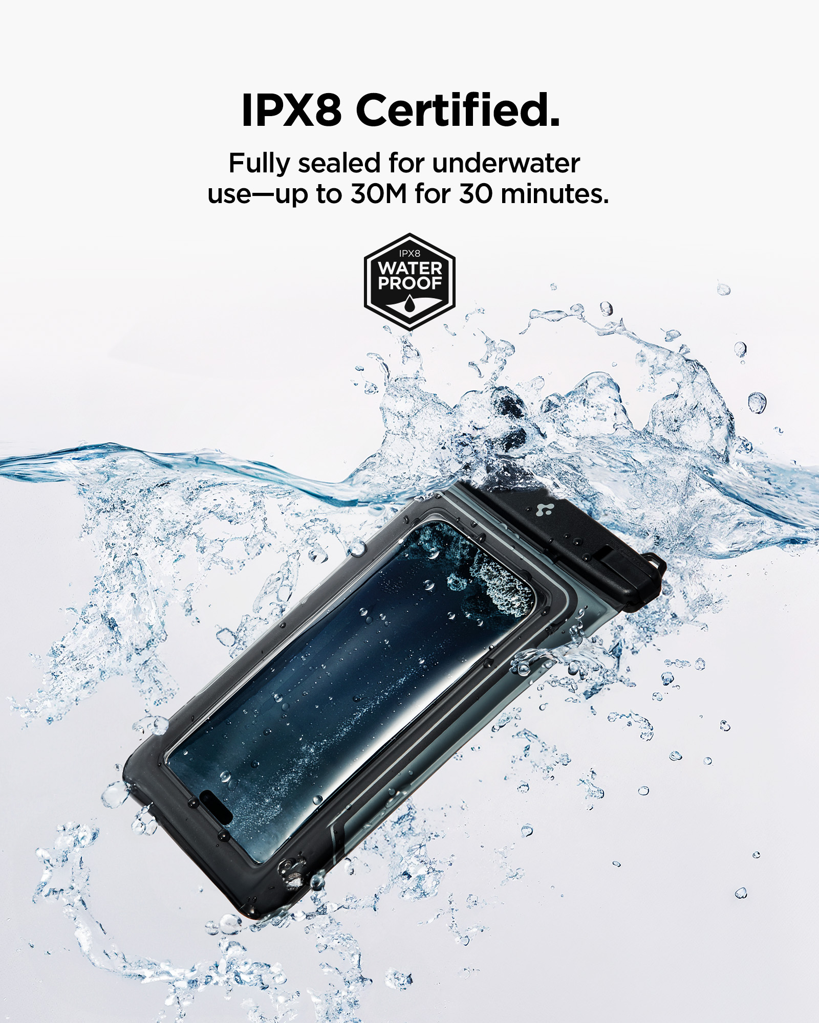 [2 Pack] Spigen Aqua Shield Floating Waterproof Phone Case A611P Phone ...