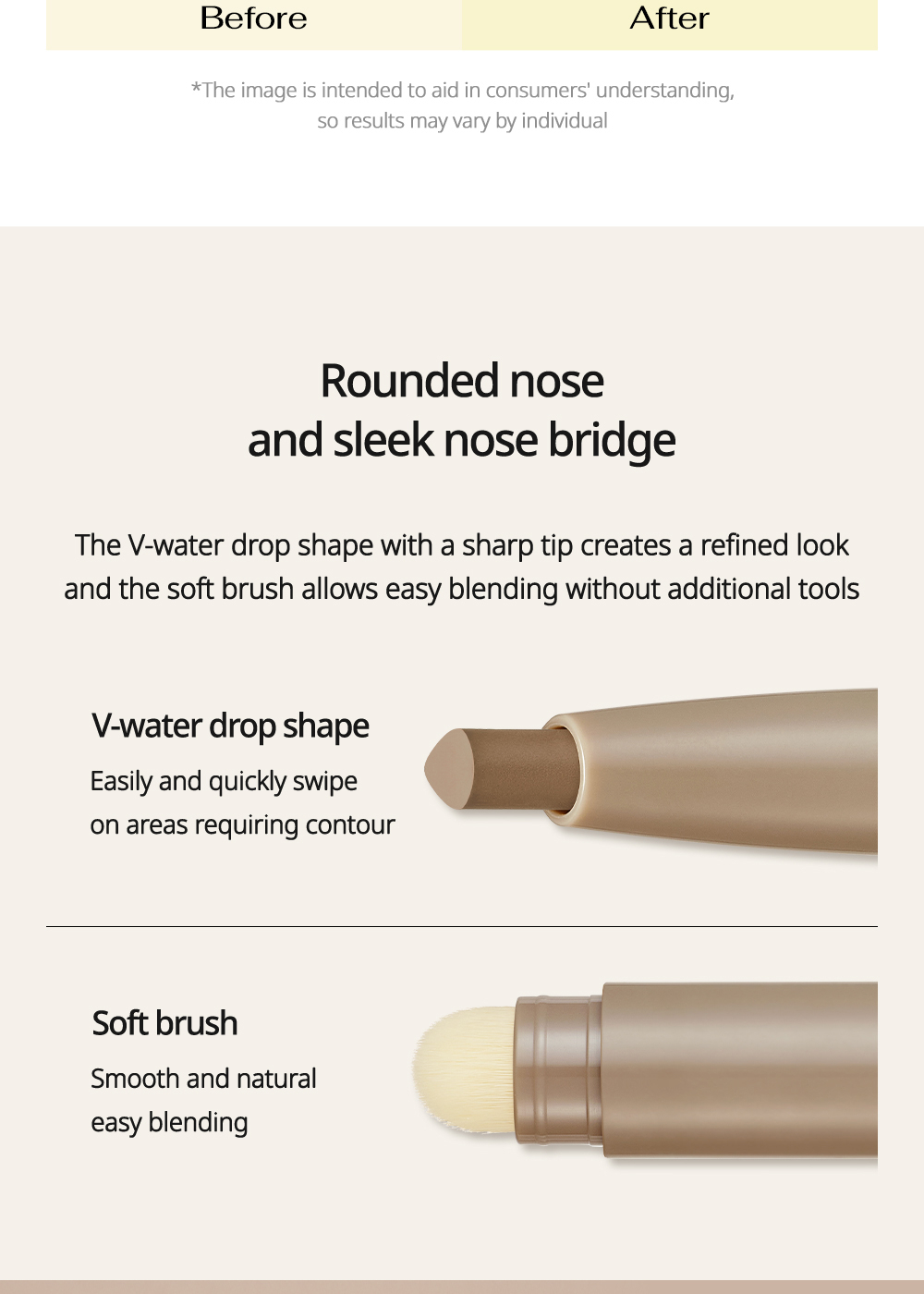 [PERIPERA] V Shading Blending Stick (Easy-to-apply Contour Stick ...