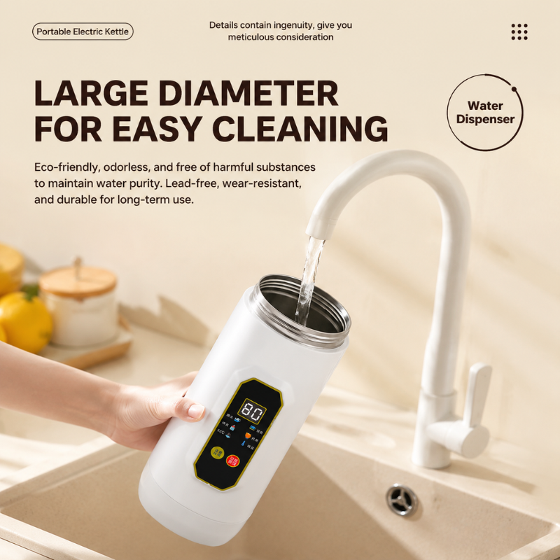 【SG Ship】650ML Portable Electric Kettle Travel kettle with Display LED ...