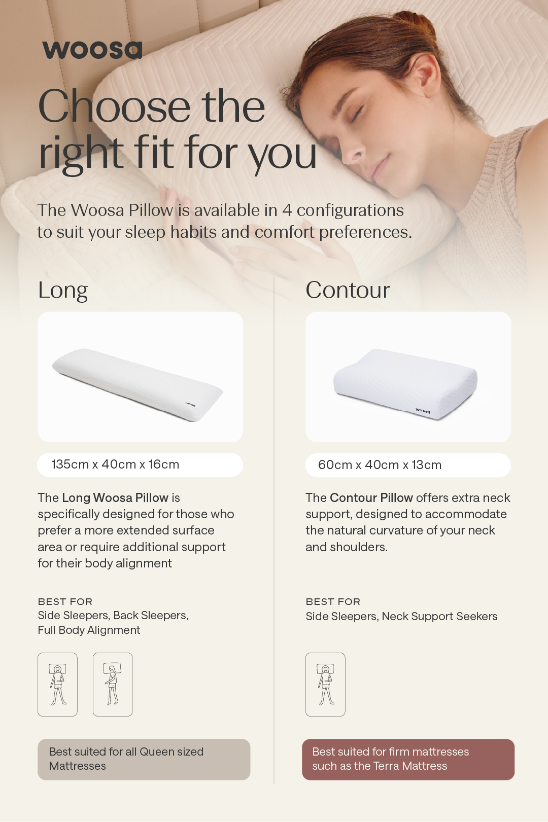 Woosa Pillow (Regular/Low/Contour/Long) | Shopee Singapore