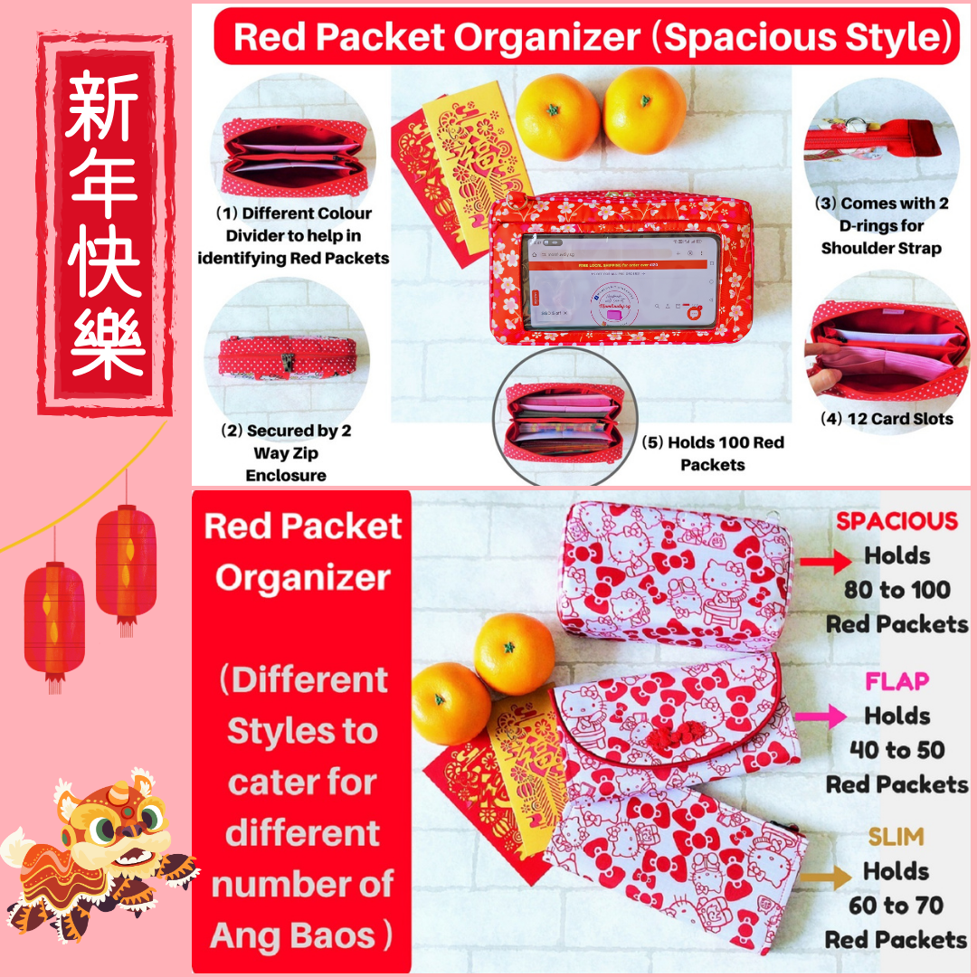 Red Packet Organiser Holds 100 Angbaos with Smartphone Window | CNY 100 ...