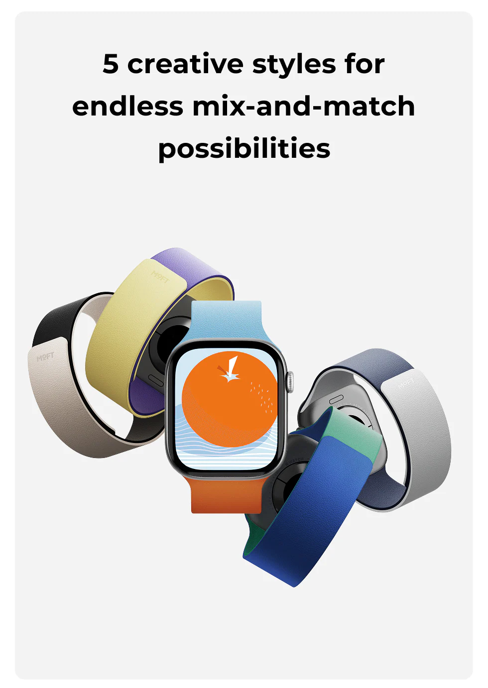 MOFT Snap Watch Band for Ap Watch 40mm/41mm/42mm & 44mm/45mm/46mm/49mm ...