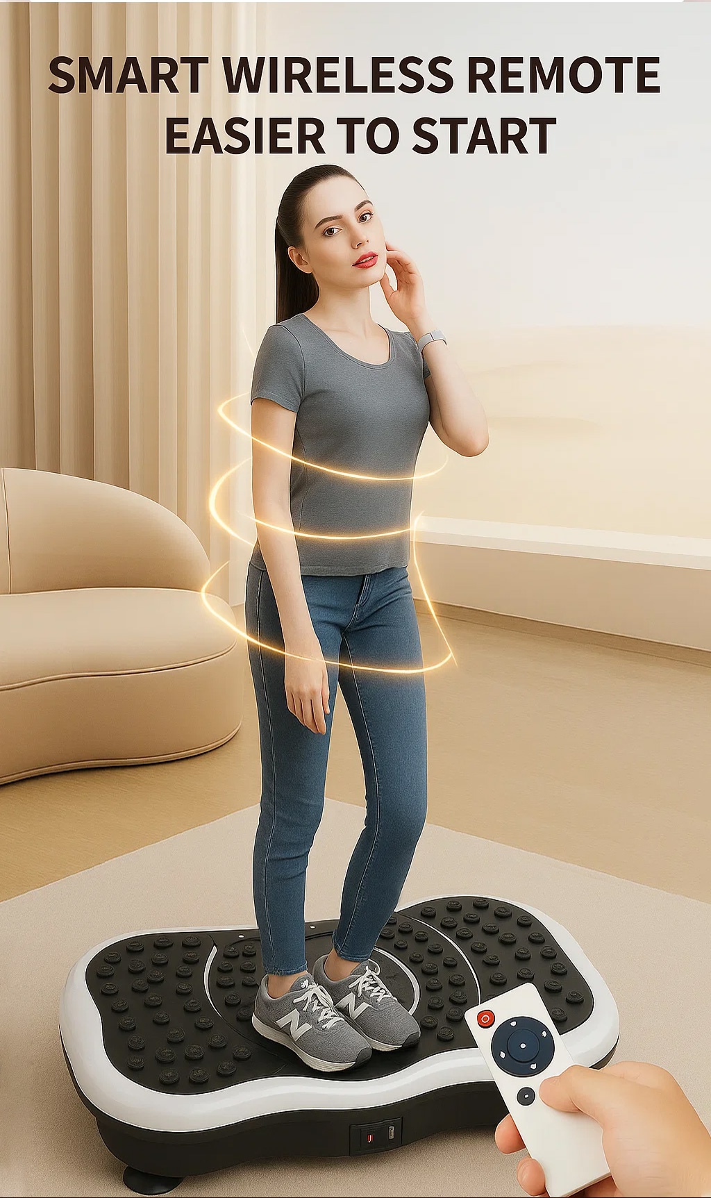[NICOO] Vibration Platform Machine Exercise Burning Slimming Lazy ...