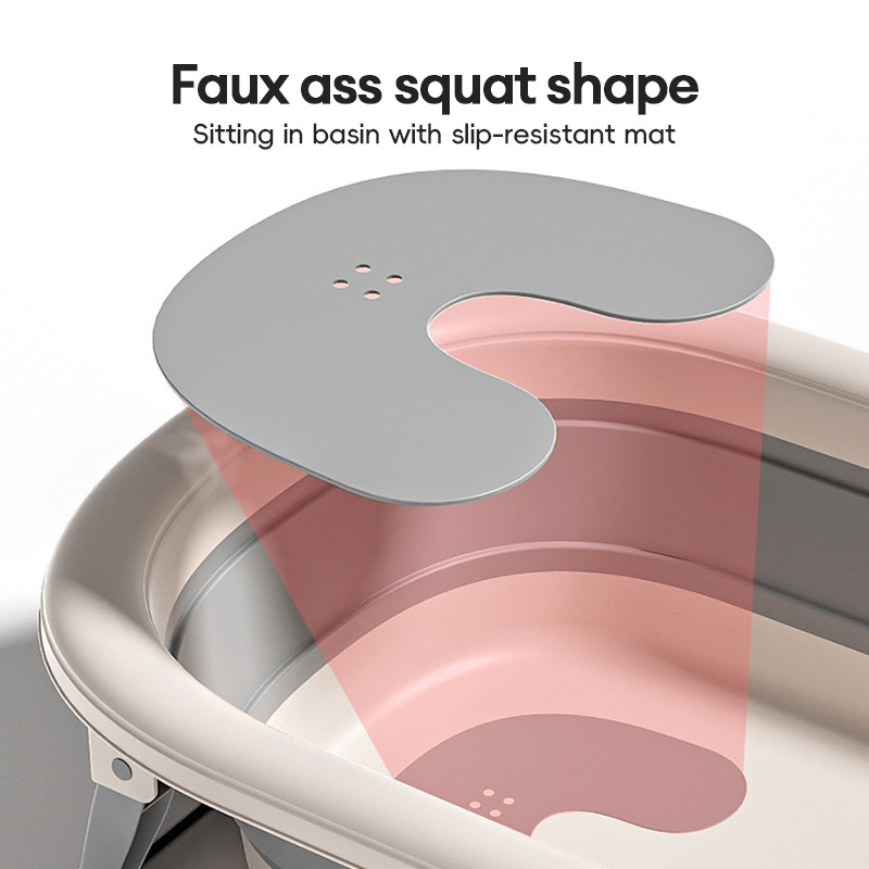 [NDD] Foldable Baby Bath Tub with Temperature Sensor Infant Shower ...