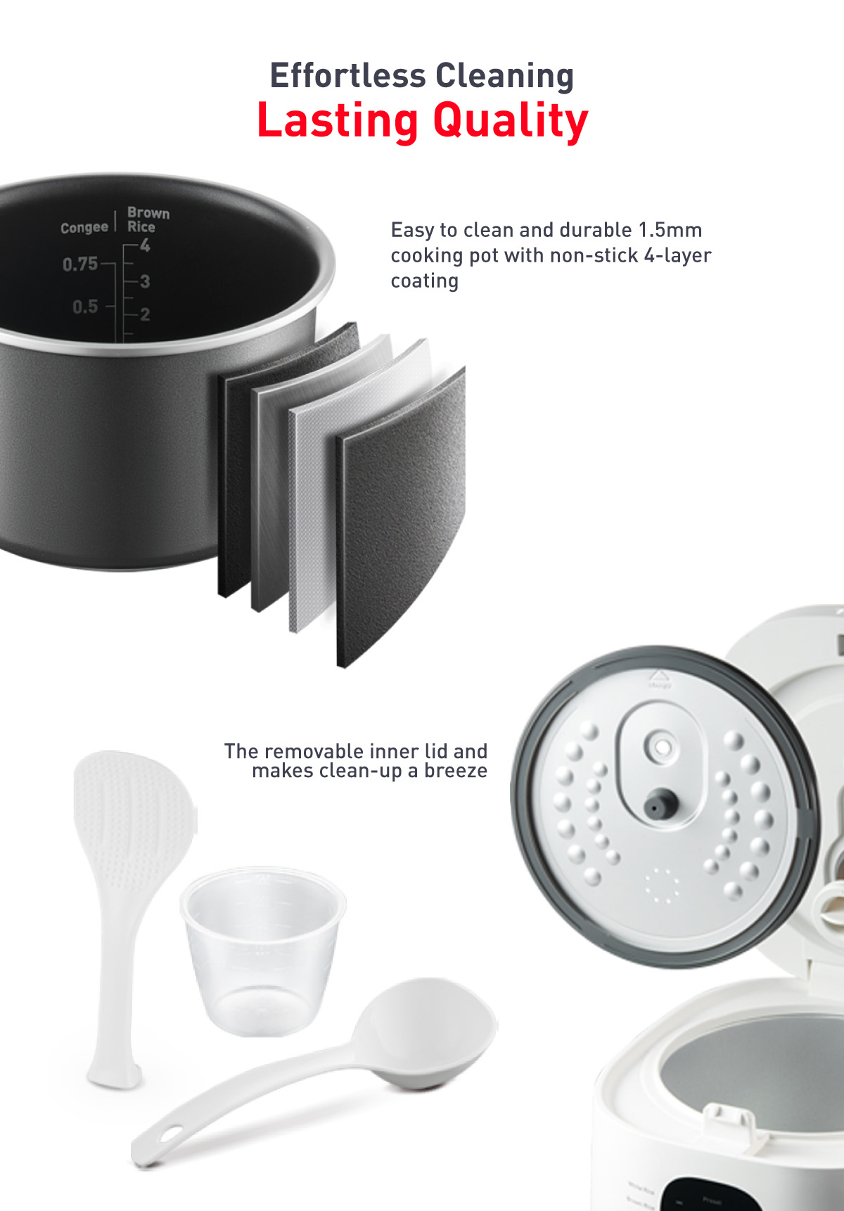 Tefal Mini Rice Mate Fuzzy Logic Rice Cooker 0.7L – 8 programmes, AI ...