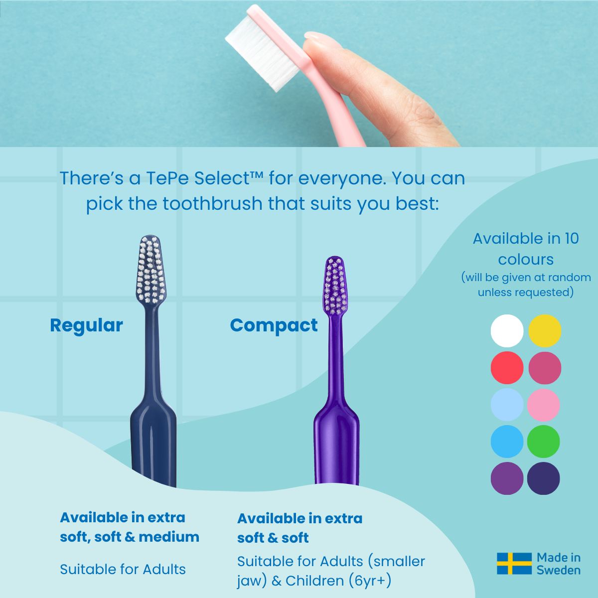 TePe Select™ Compact Toothbrush in Soft/X-Soft | For gentle effective ...