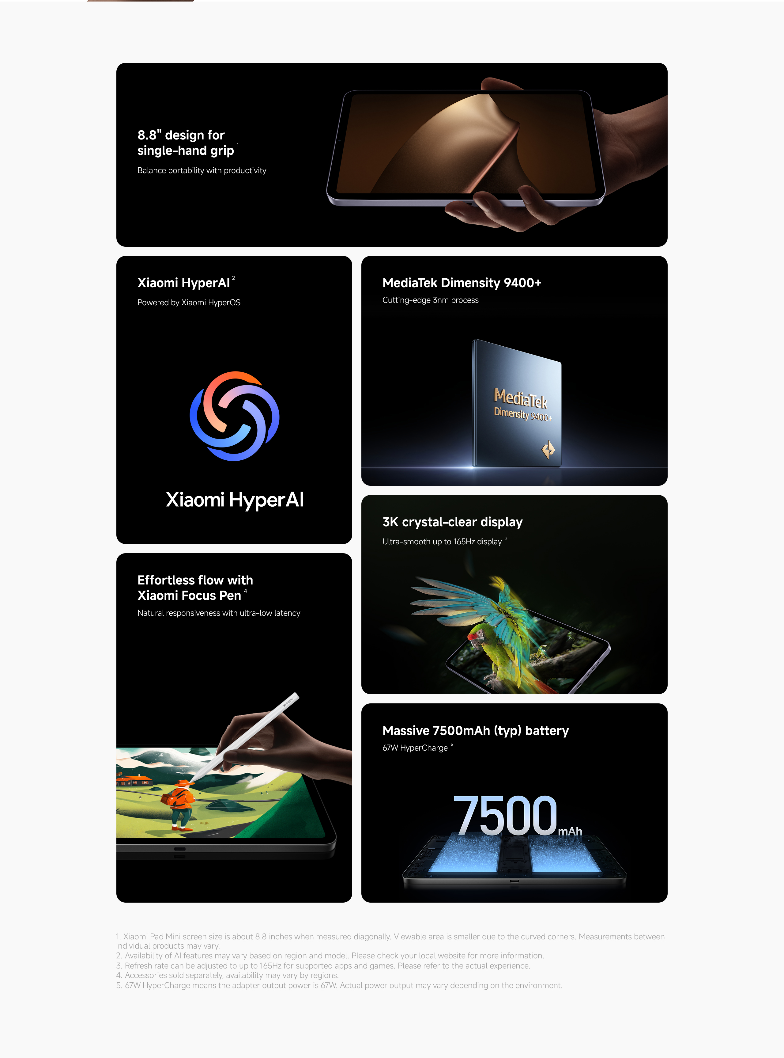 Xiaomi Pad Mini (Tablet) | 12GB+512GB, 8.8