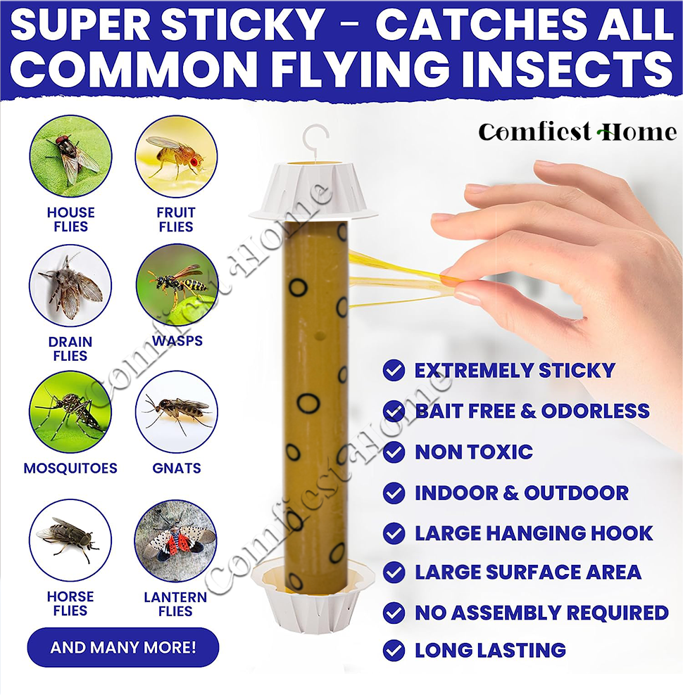 [SG Stock]Fly trap, magic stick traps, sticky glue catcher, flies ...