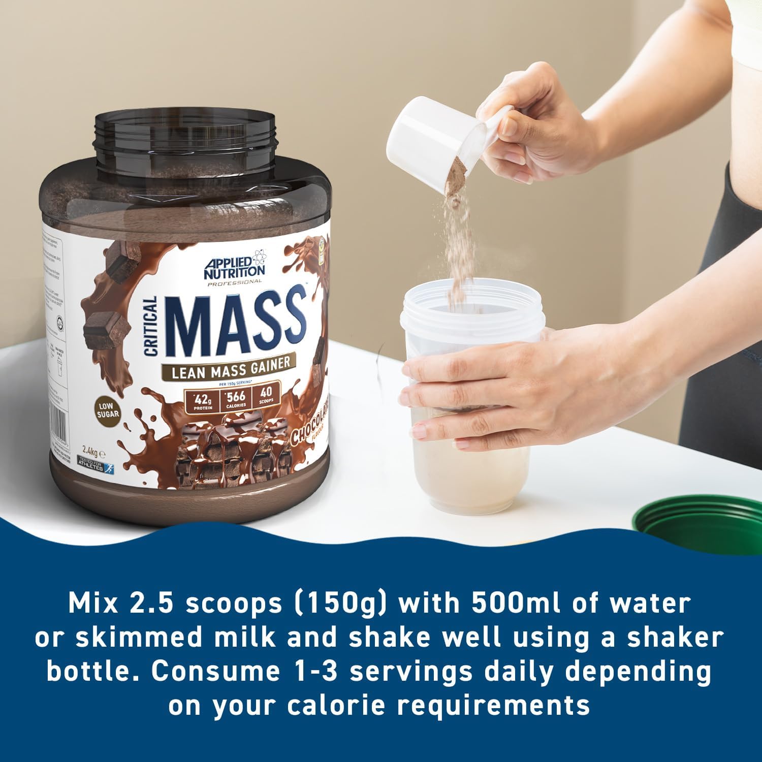 (Free Shaker) Applied Nutrition Critical Halal Lean Mass Gainer Build ...