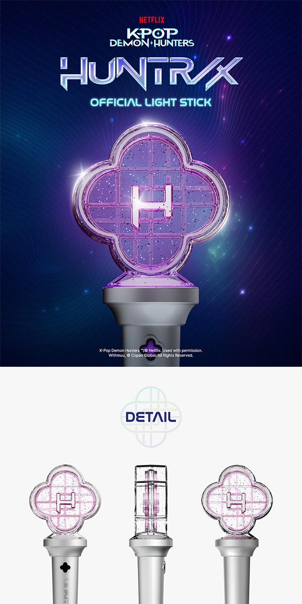 KPOP DEMON HUNTERS Huntrix Official Light Stick | Shopee Singapore