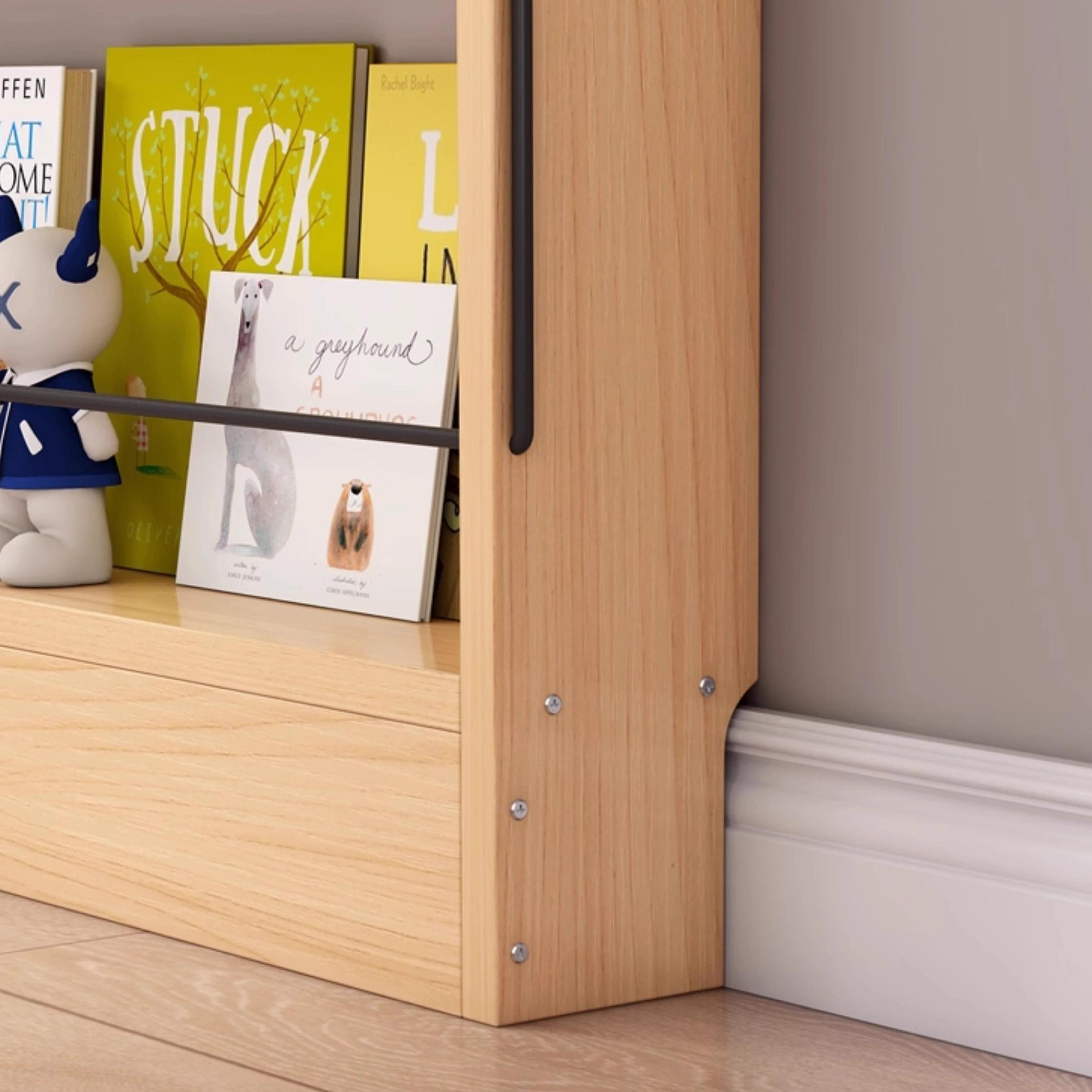 Serene Furniture Ultra-thin Storage Rack Solid Wood Display Rack Wall ...