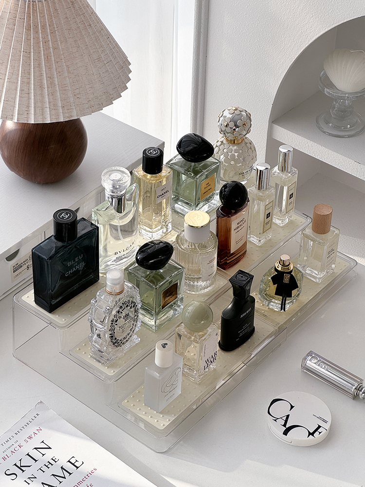 Maxvaluesg® Scalable Perfume Organizer Transparent 3-layer Ladder ...