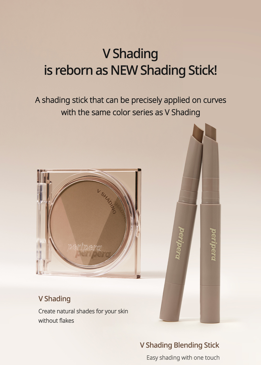 [PERIPERA] V Shading Blending Stick (Easy-to-apply Contour Stick ...
