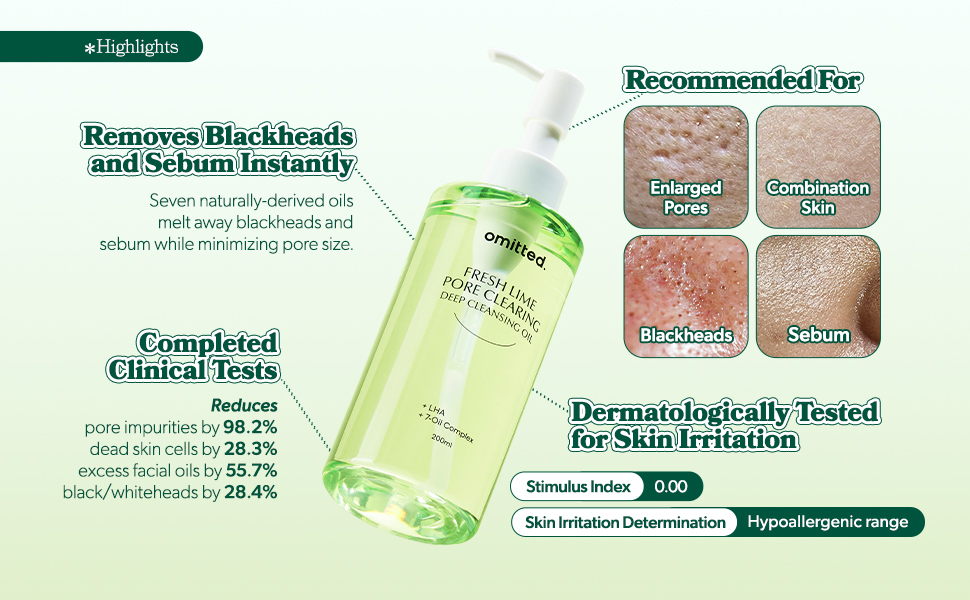 [Clinically Tested] Pore Care Duo (Serum + Cleansing Oil) Remove ...