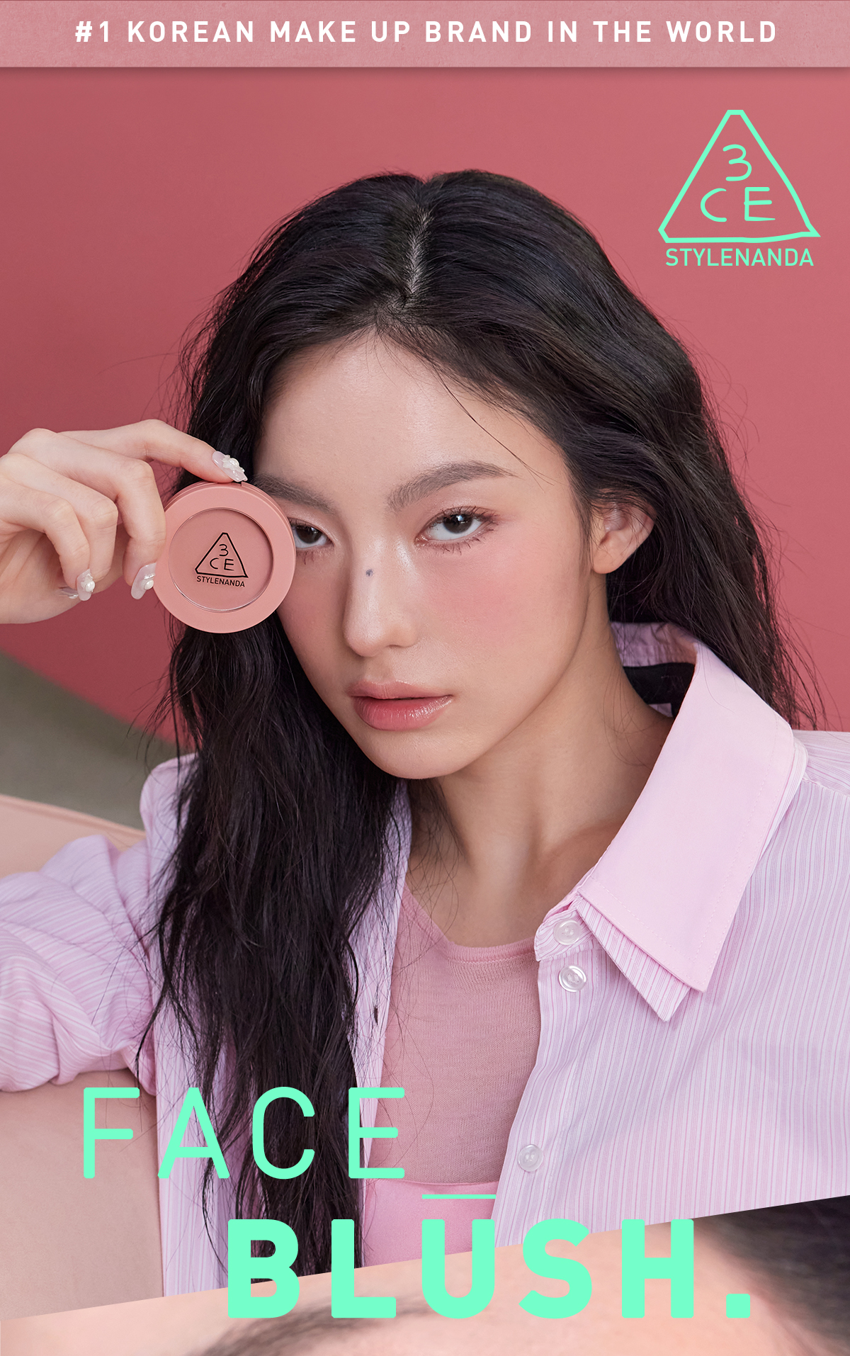 3CE Face Blush lightweight natural-looking blendable smooth silky clump ...